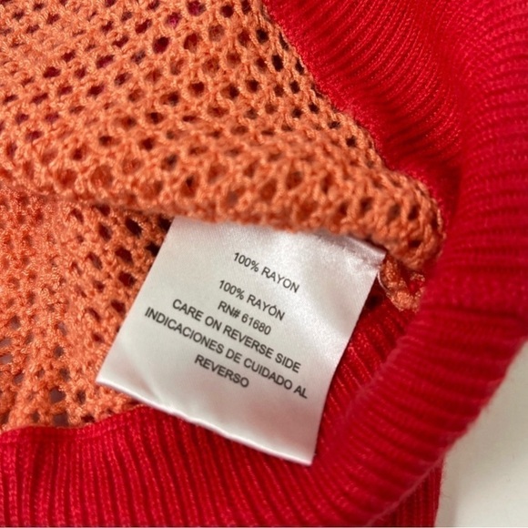 525 America knitted colorful stripped sweater size M - Picture 7 of 7